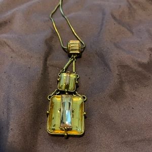 Lane Bryant Necklace yellow/gold and pink